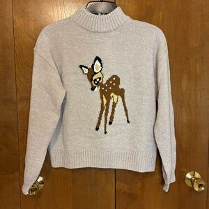 Disney Bambi Mock Neck Sweater